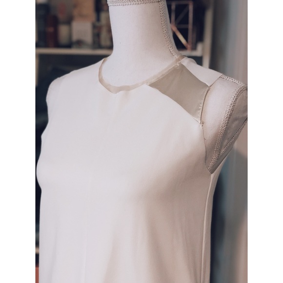 NWT Zara Modern Mini Dress Satin & Organza Ruffles - Picture 3 of 5